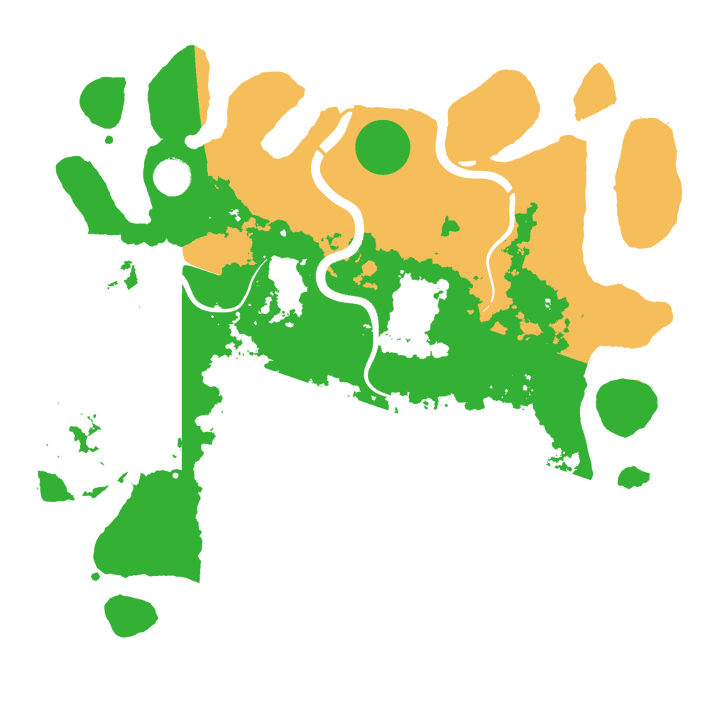 Biome Rust Map: Procedural Map, Size: 3500, Seed: 1349410545