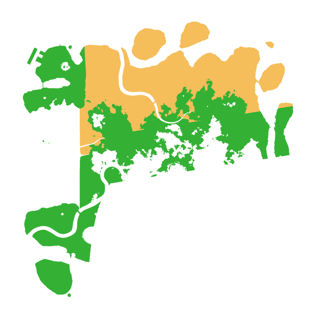 Biome Rust Map: Procedural Map, Size: 3700, Seed: 729219607