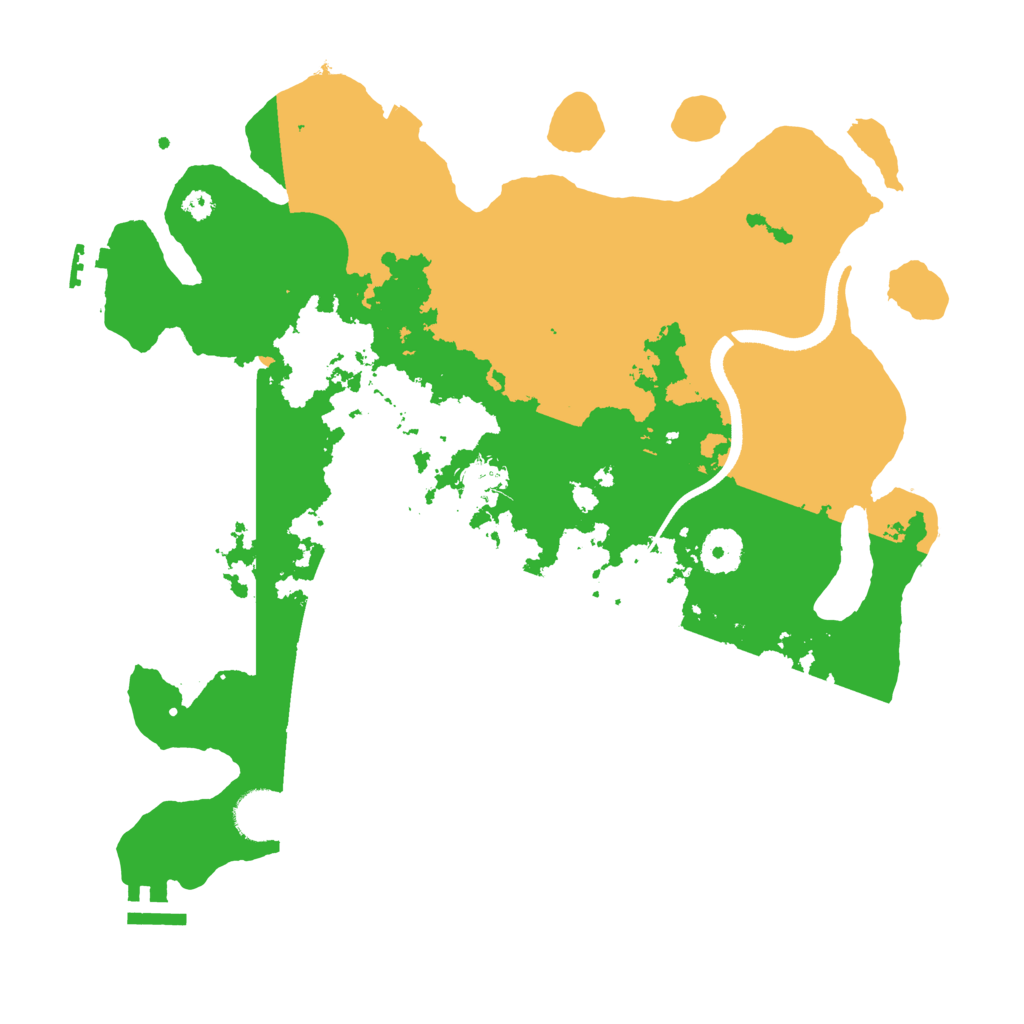 Biome Rust Map: Procedural Map, Size: 3500, Seed: 745224