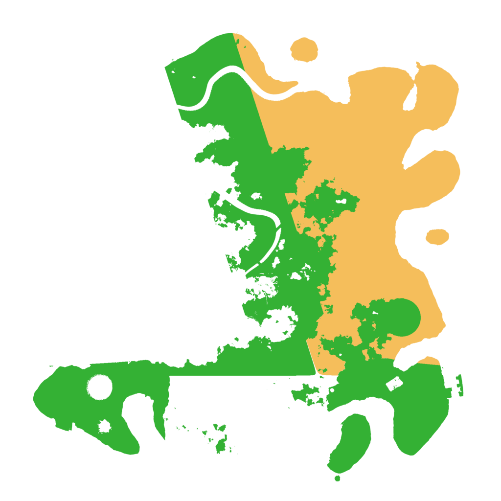 Biome Rust Map: Procedural Map, Size: 3500, Seed: 35135