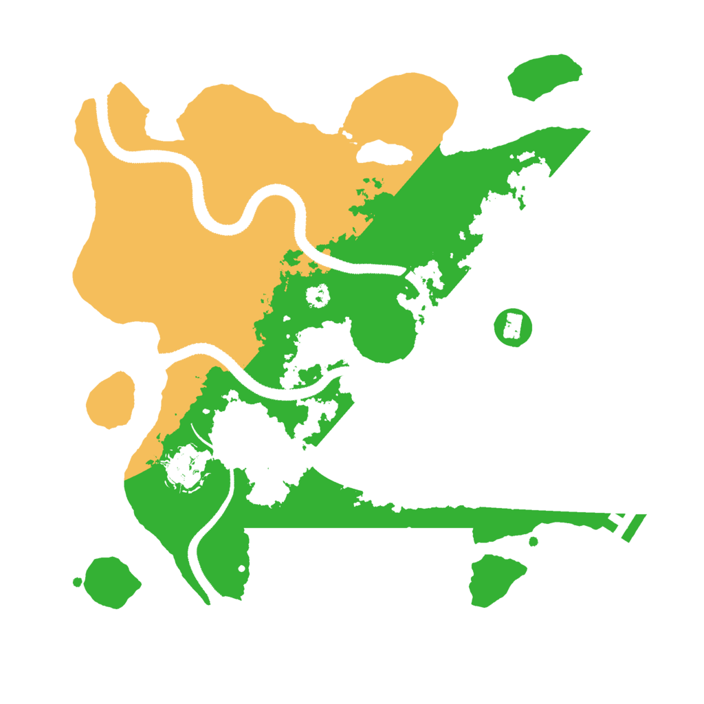 Biome Rust Map: Procedural Map, Size: 3000, Seed: 89574