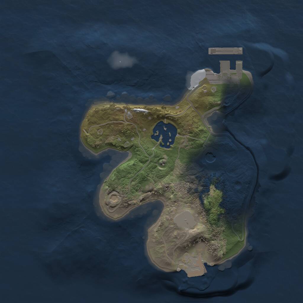Rust Map: Procedural Map, Size: 1800, Seed: 777777, 4 Monuments