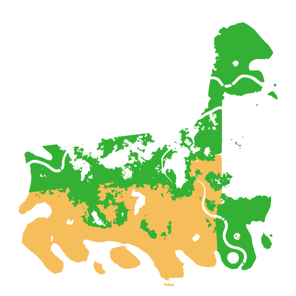 Biome Rust Map: Procedural Map, Size: 4500, Seed: 2086038242
