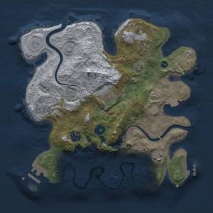 Thumbnail Rust Map: Procedural Map, Size: 3000, Seed: 362571718, 11 Monuments