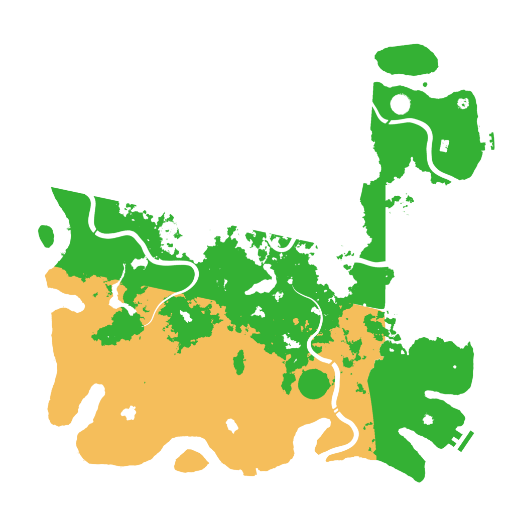 Biome Rust Map: Procedural Map, Size: 4500, Seed: 2112935013