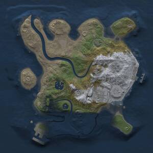 Thumbnail Rust Map: Procedural Map, Size: 2500, Seed: 1802241956, 9 Monuments