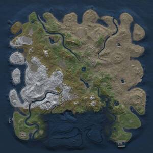 Thumbnail Rust Map: Procedural Map, Size: 4700, Seed: 833660398, 17 Monuments