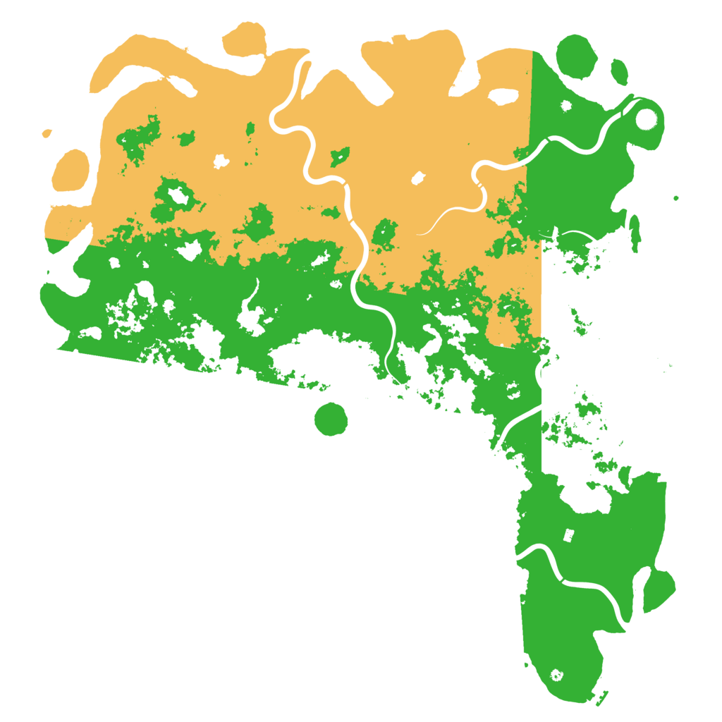 Biome Rust Map: Procedural Map, Size: 6000, Seed: 301