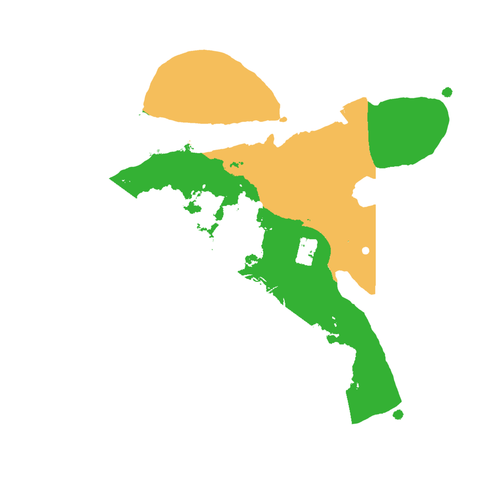 Biome Rust Map: Procedural Map, Size: 2000, Seed: 934587115