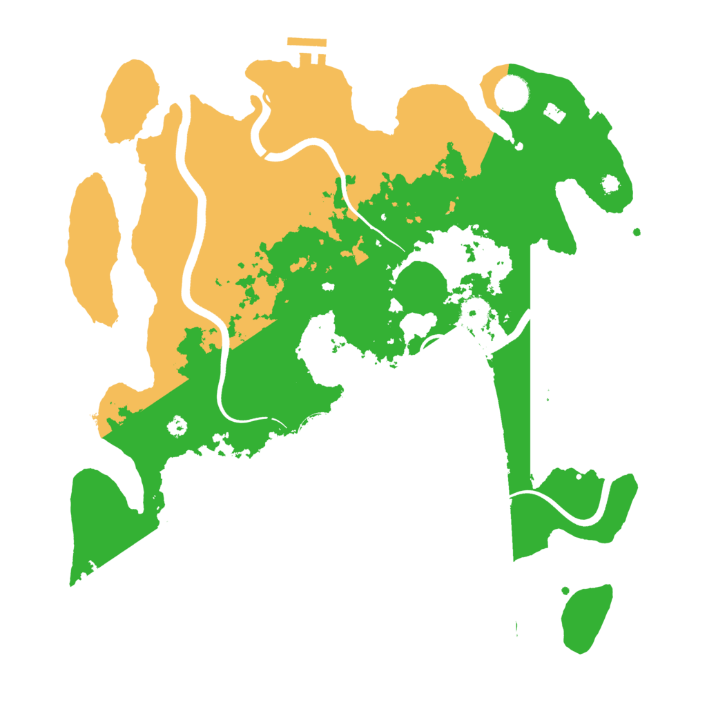 Biome Rust Map: Procedural Map, Size: 3650, Seed: 826720960