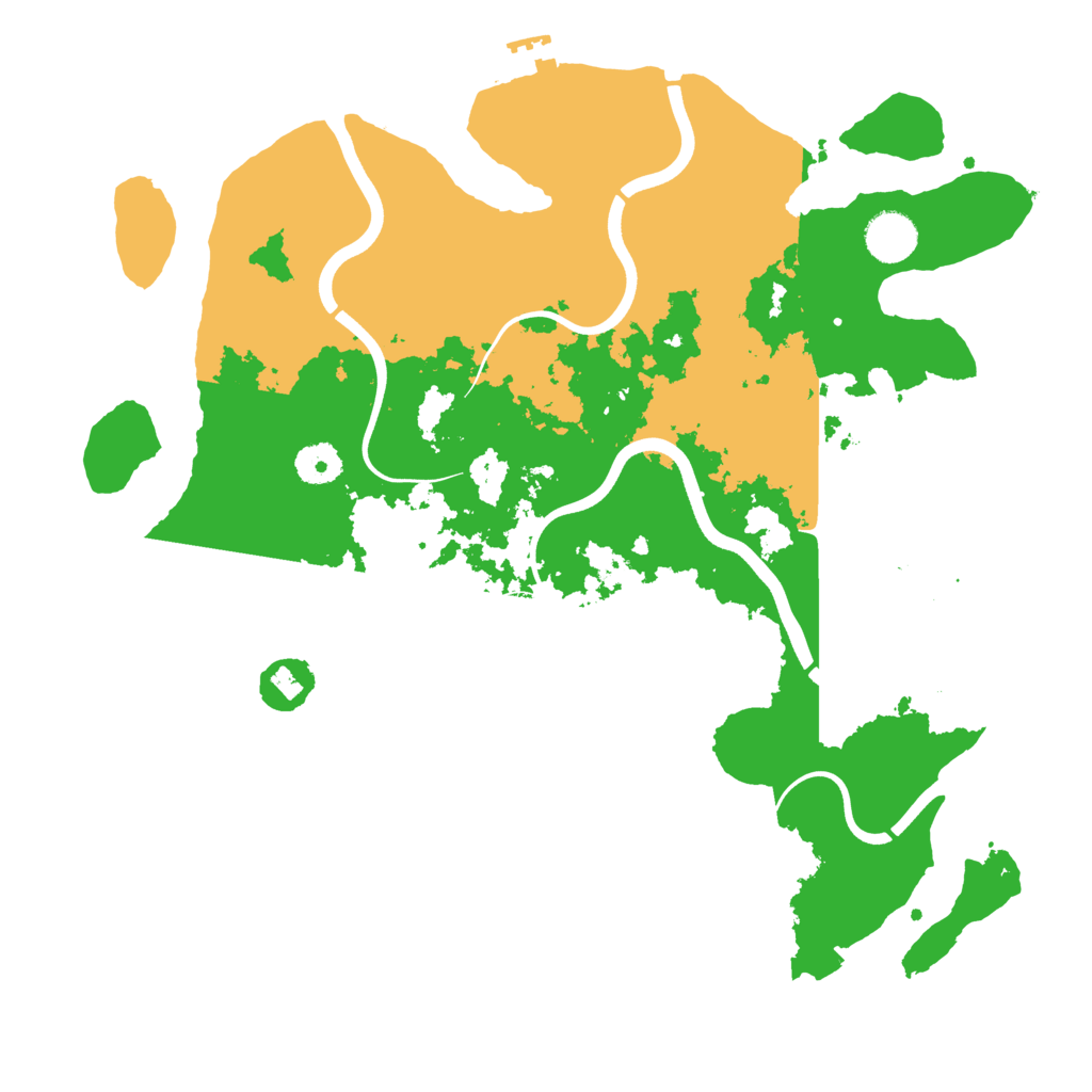 Biome Rust Map: Procedural Map, Size: 3750, Seed: 955955