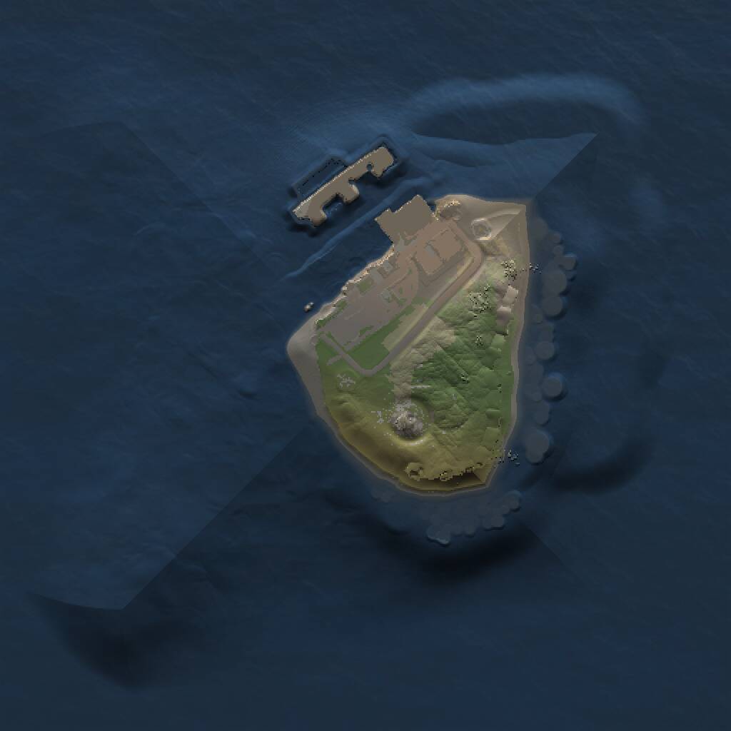 Rust Map: Procedural Map, Size: 1000, Seed: 2313, 2 Monuments