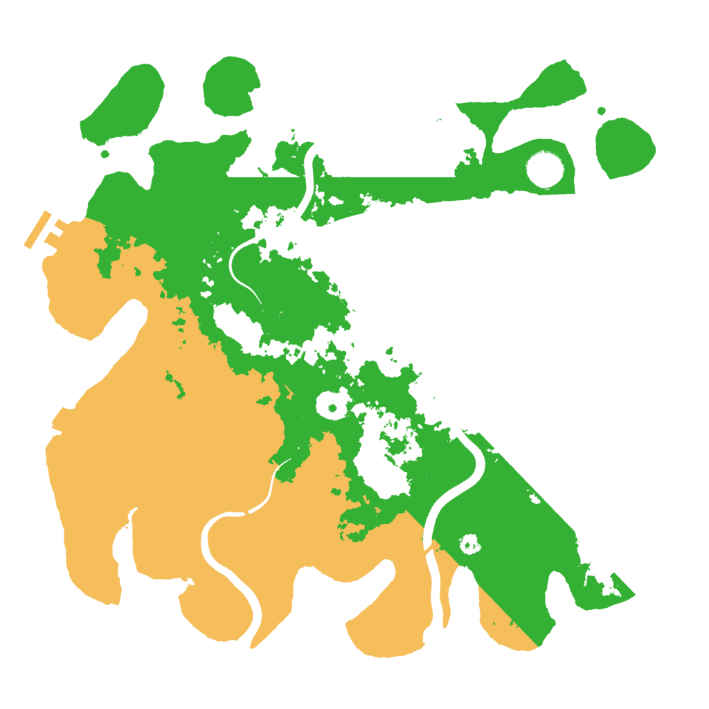 Biome Rust Map: Procedural Map, Size: 3500, Seed: 2145092536
