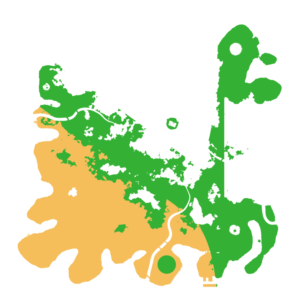 Biome Rust Map: Procedural Map, Size: 4300, Seed: 430076273