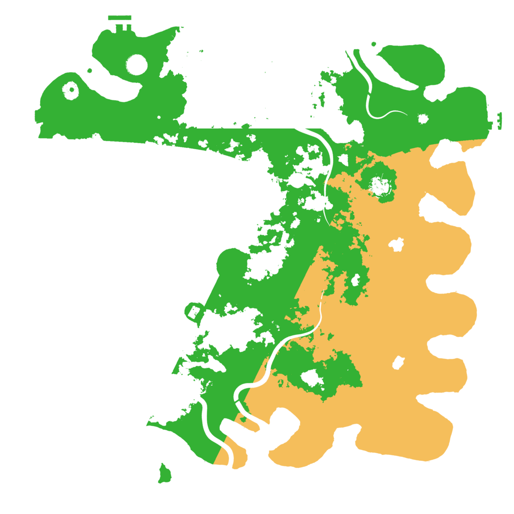 Biome Rust Map: Procedural Map, Size: 4500, Seed: 1361192805