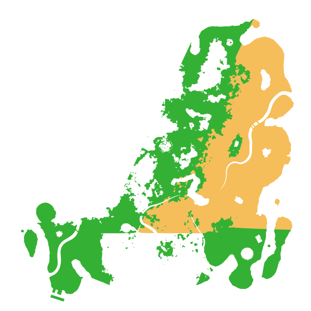 Biome Rust Map: Procedural Map, Size: 4500, Seed: 244542251