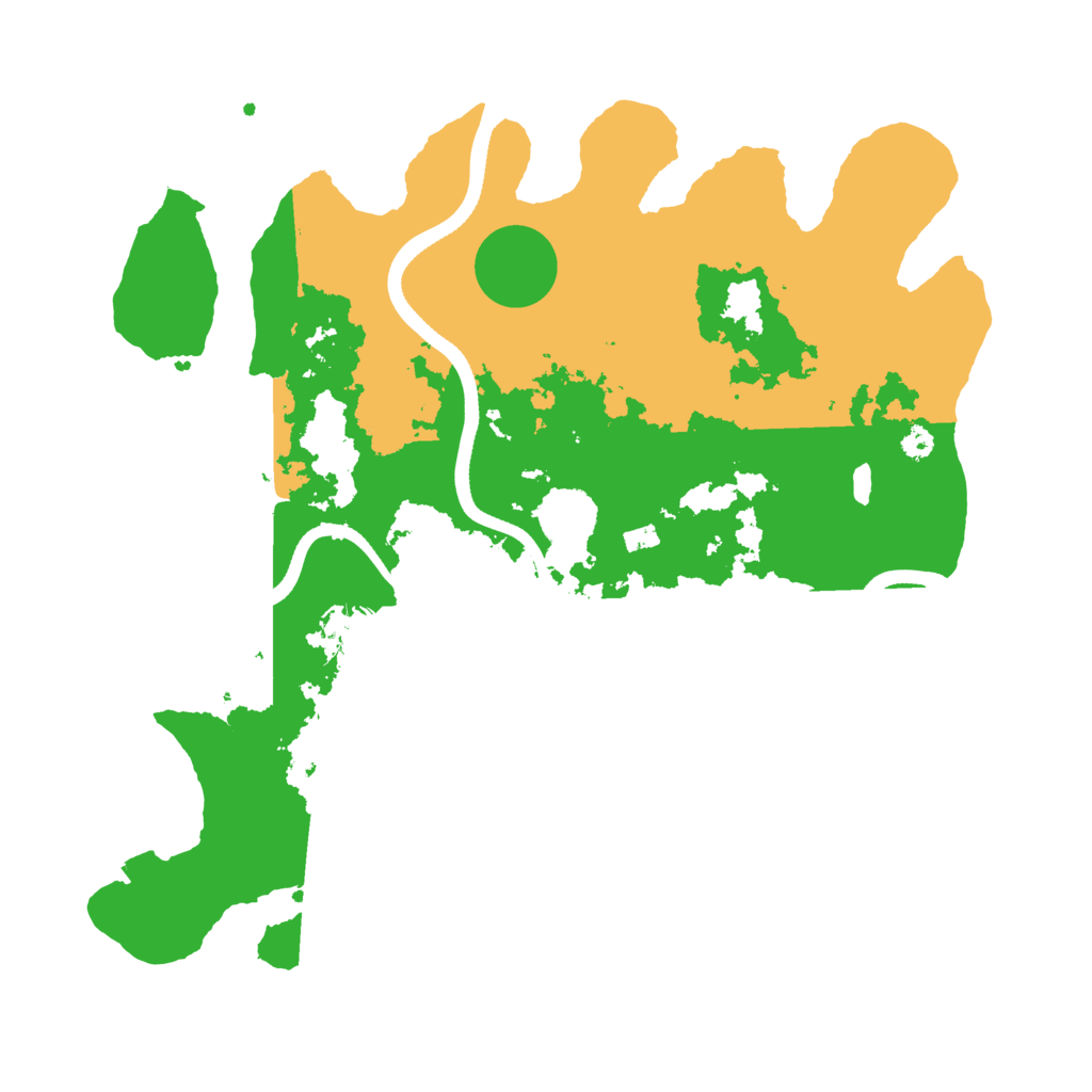 Biome Rust Map: Procedural Map, Size: 3500, Seed: 1518979145
