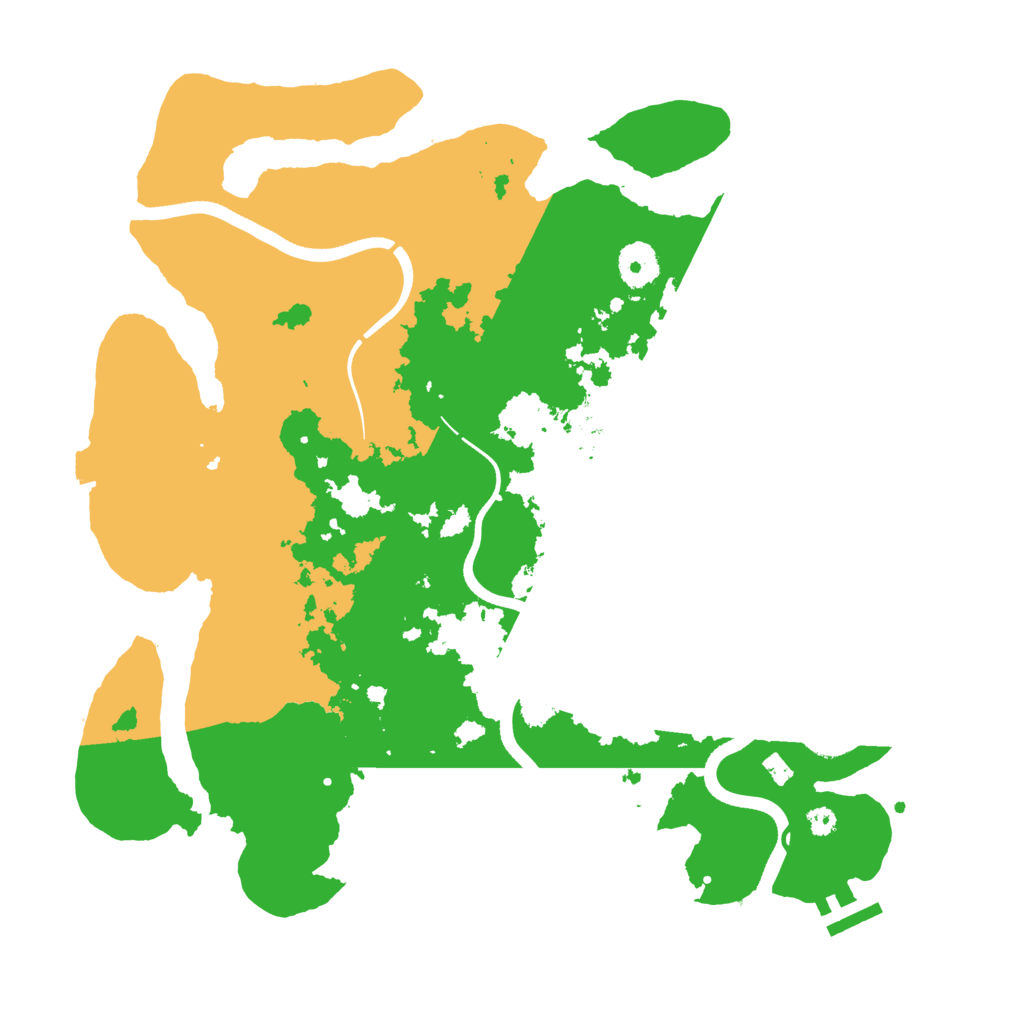 Biome Rust Map: Procedural Map, Size: 3600, Seed: 658452