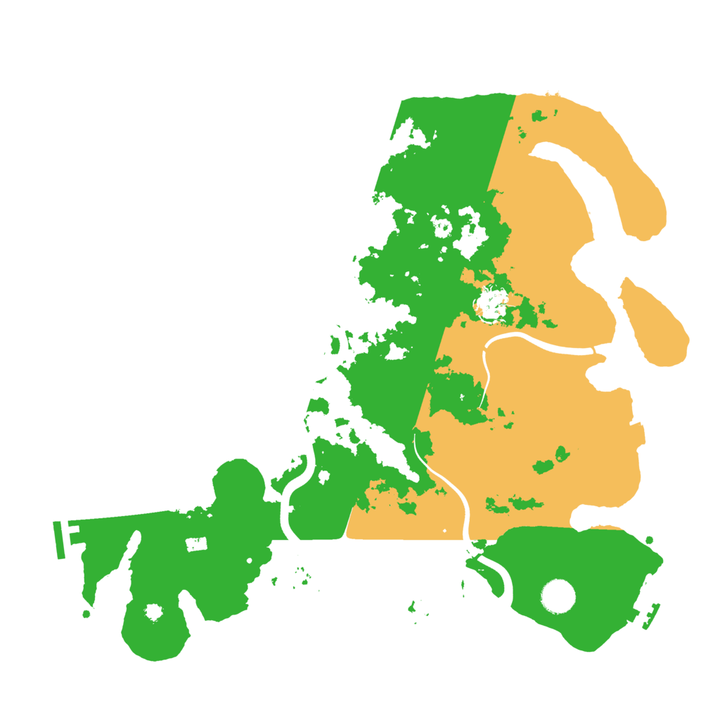 Biome Rust Map: Procedural Map, Size: 3750, Seed: 728461114
