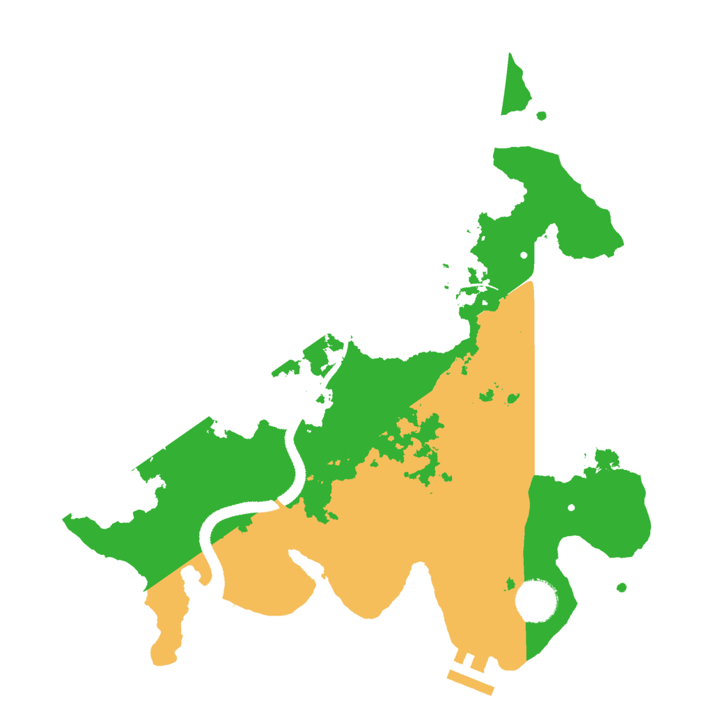 Biome Rust Map: Procedural Map, Size: 3000, Seed: 1163