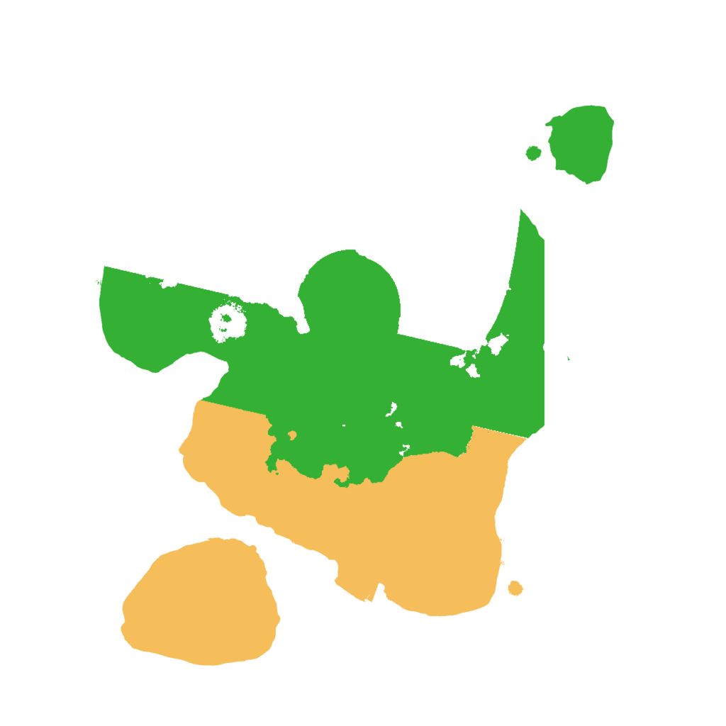 Biome Rust Map: Procedural Map, Size: 2000, Seed: 1247846475