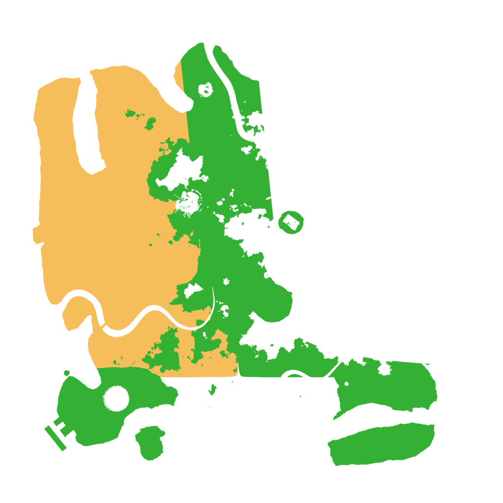 Biome Rust Map: Procedural Map, Size: 3500, Seed: 118320428