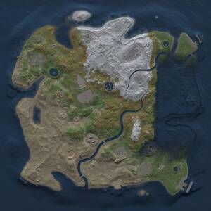 Thumbnail Rust Map: Procedural Map, Size: 3650, Seed: 620827482, 16 Monuments