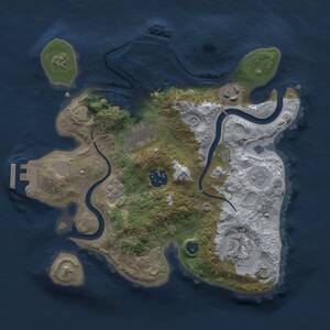 Thumbnail Rust Map: Procedural Map, Size: 2700, Seed: 711916982, 11 Monuments