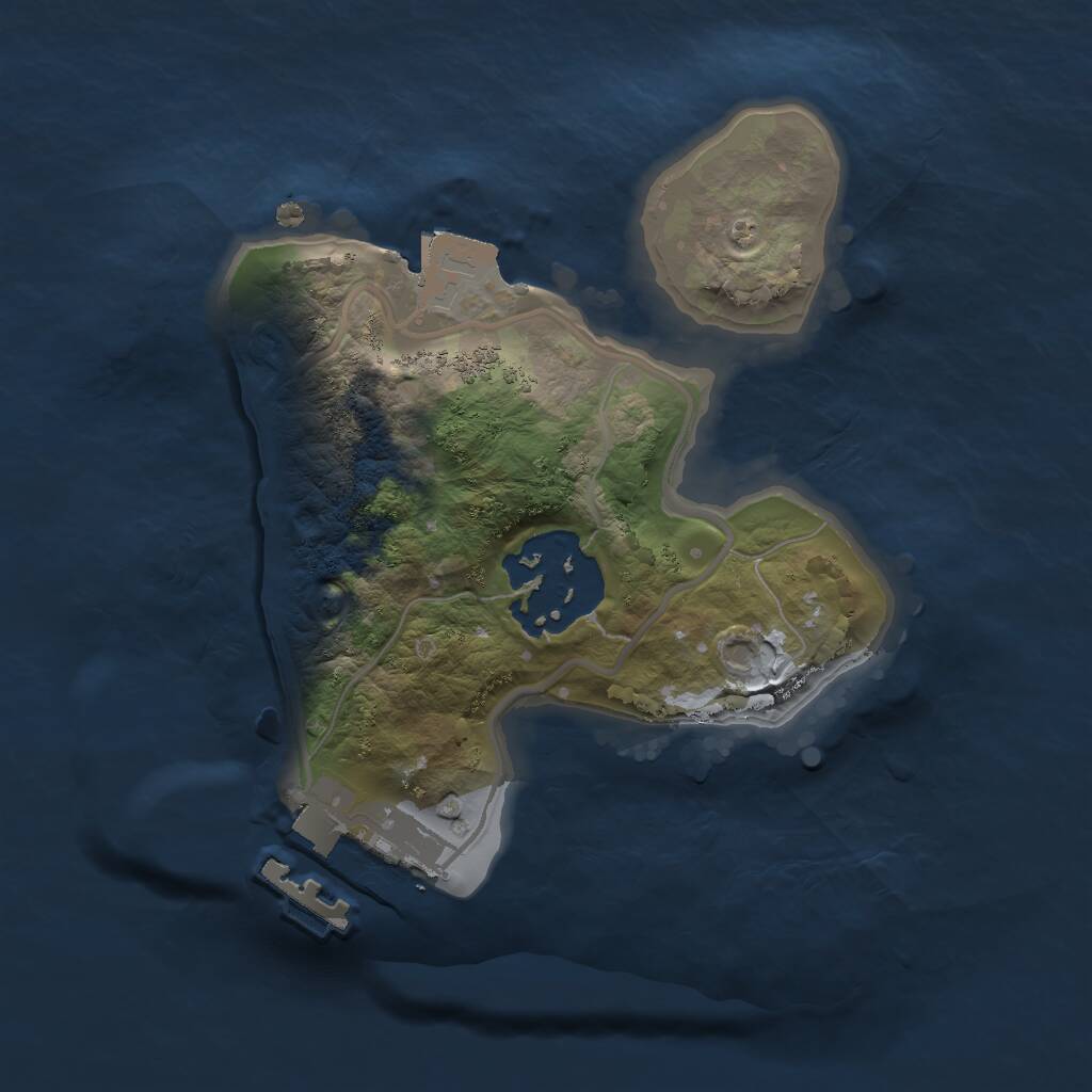 Rust Map: Procedural Map, Size: 1650, Seed: 147127585, 3 Monuments