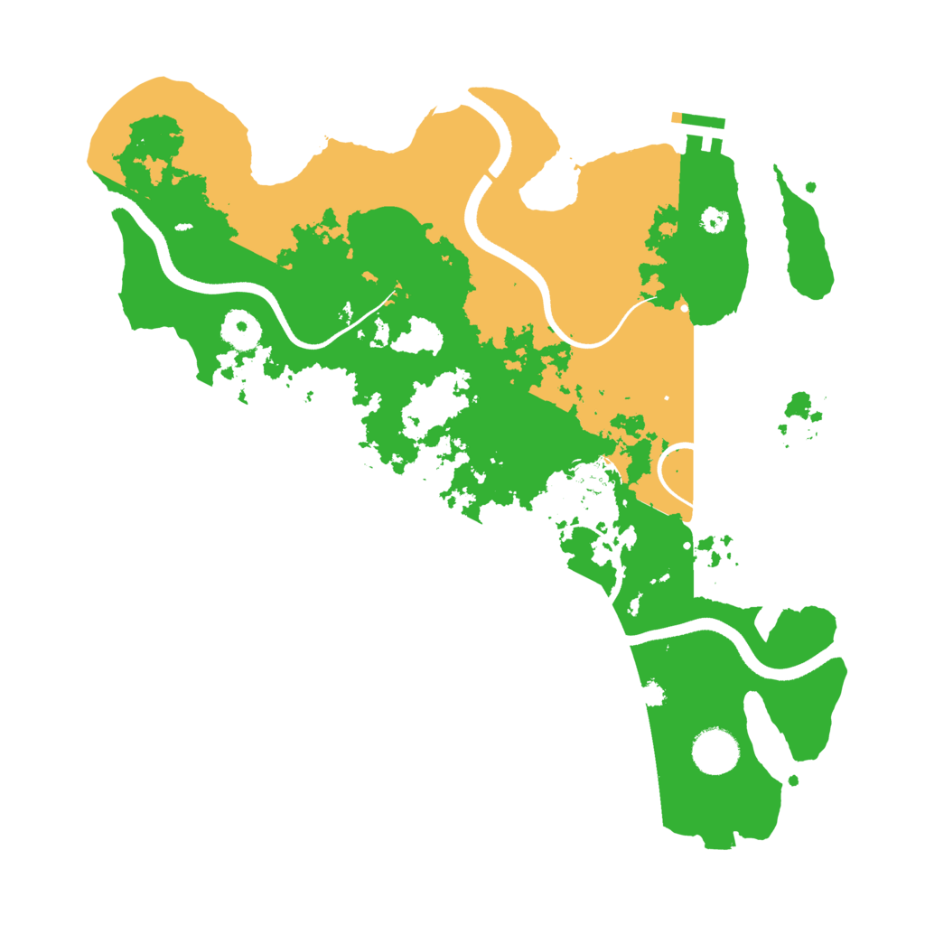 Biome Rust Map: Procedural Map, Size: 3500, Seed: 41848