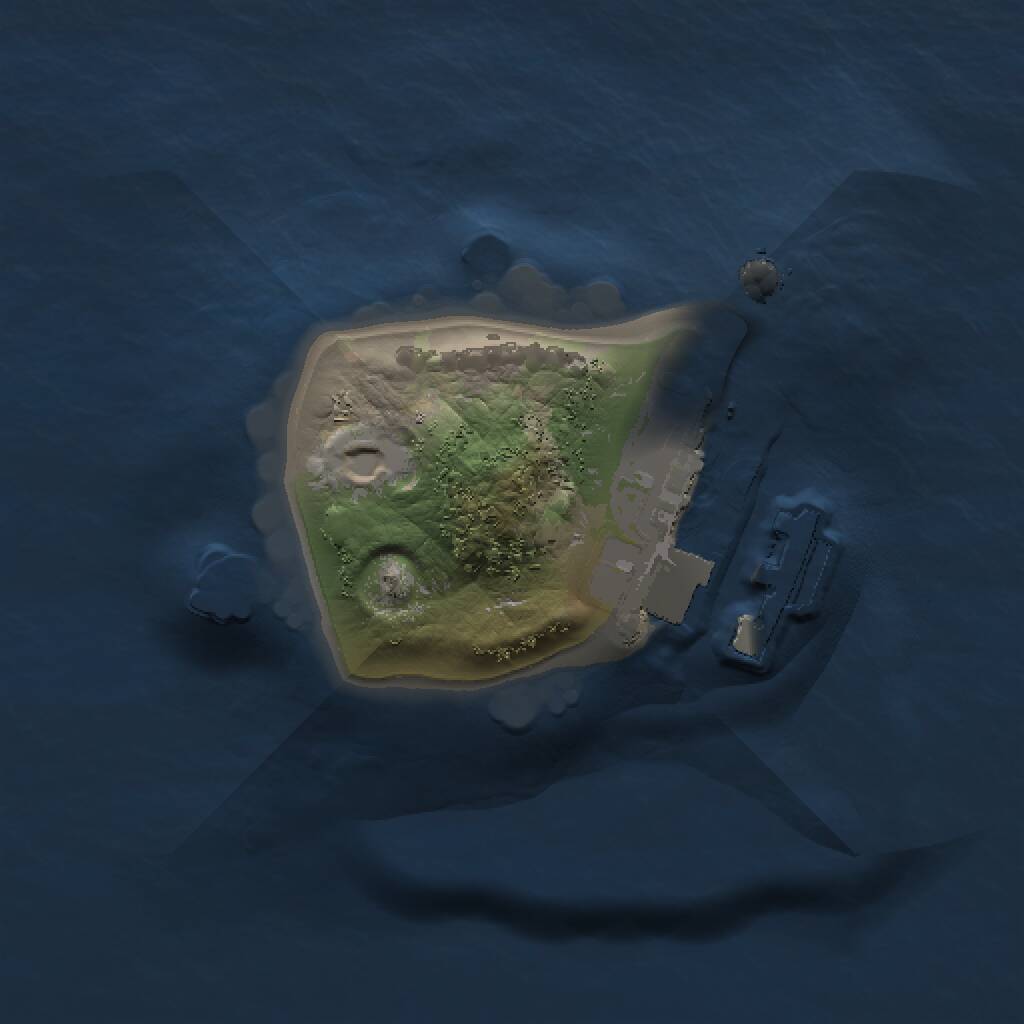 Rust Map: Procedural Map, Size: 1000, Seed: 1167833064, 2 Monuments