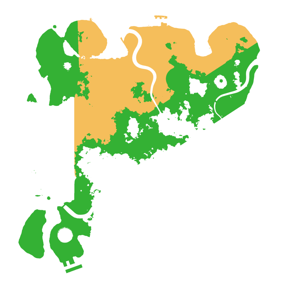 Biome Rust Map: Procedural Map, Size: 3500, Seed: 1711