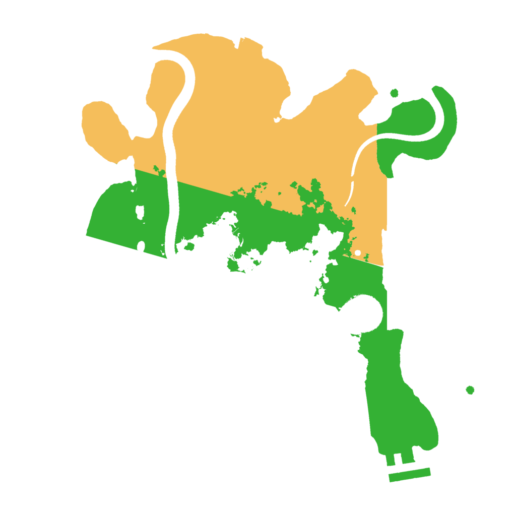 Biome Rust Map: Procedural Map, Size: 2500, Seed: 2710