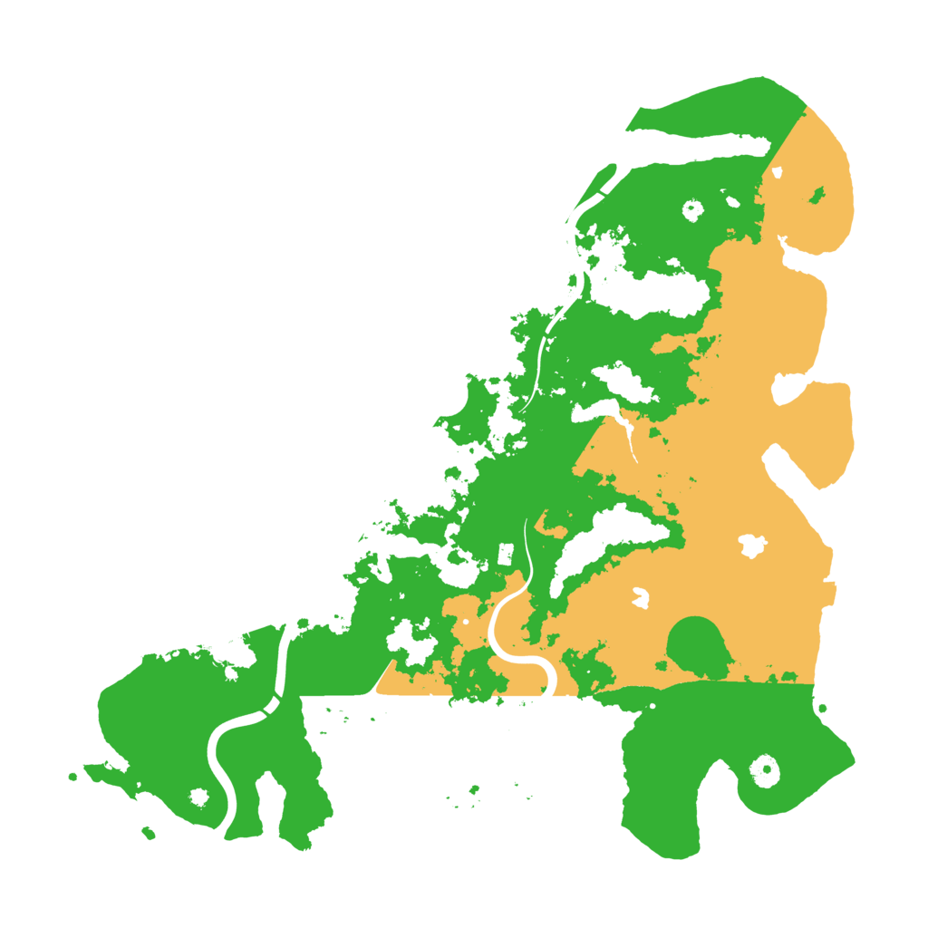 Biome Rust Map: Procedural Map, Size: 4500, Seed: 146541651