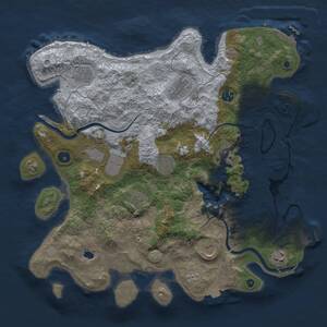 Thumbnail Rust Map: Procedural Map, Size: 4000, Seed: 1939447491, 16 Monuments