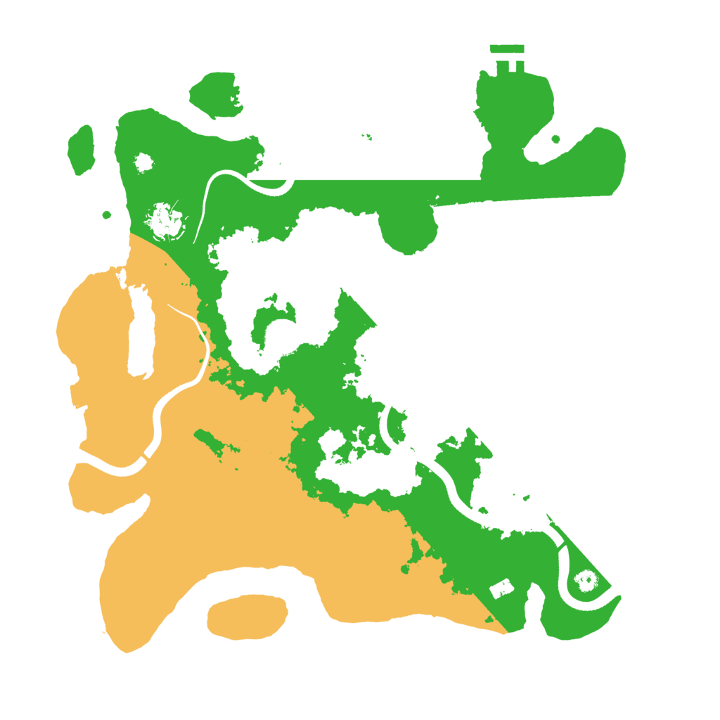 Biome Rust Map: Procedural Map, Size: 3500, Seed: 569563