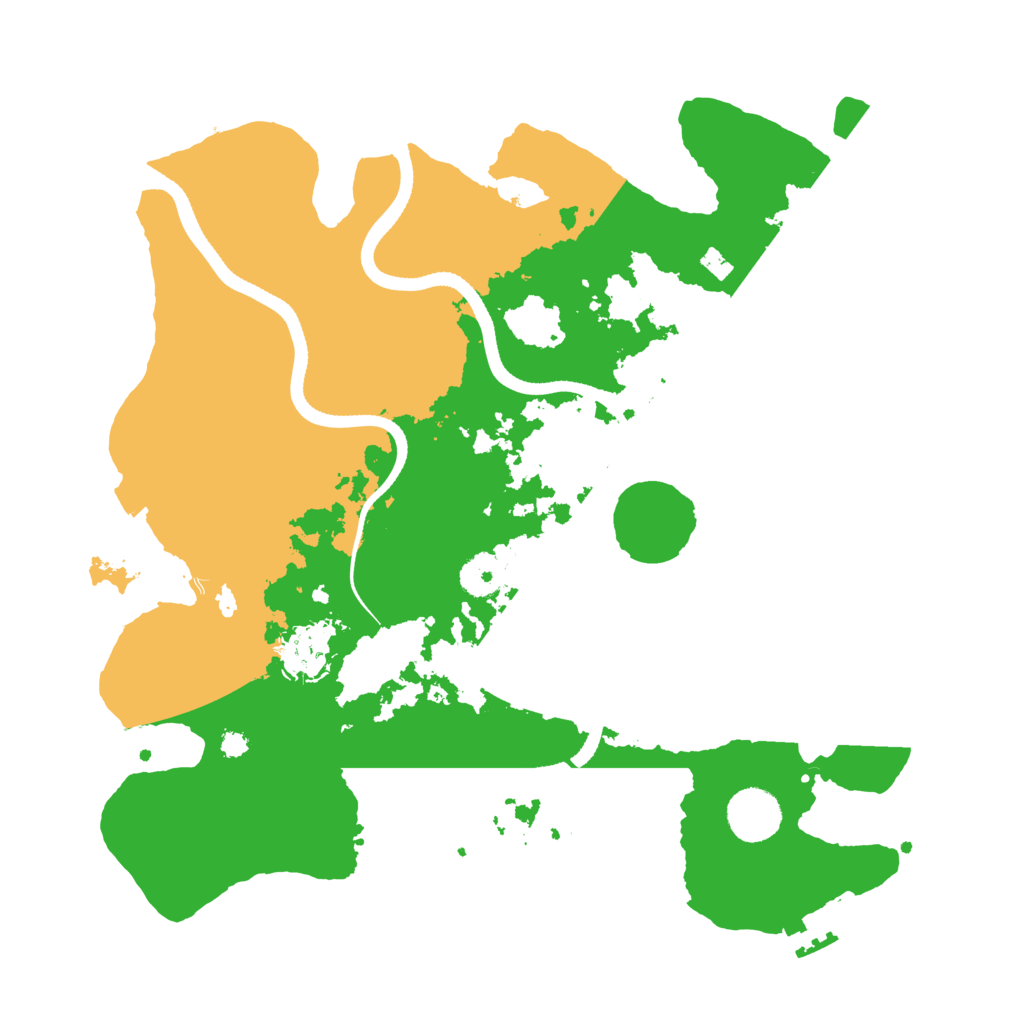 Biome Rust Map: Procedural Map, Size: 3500, Seed: 485423092