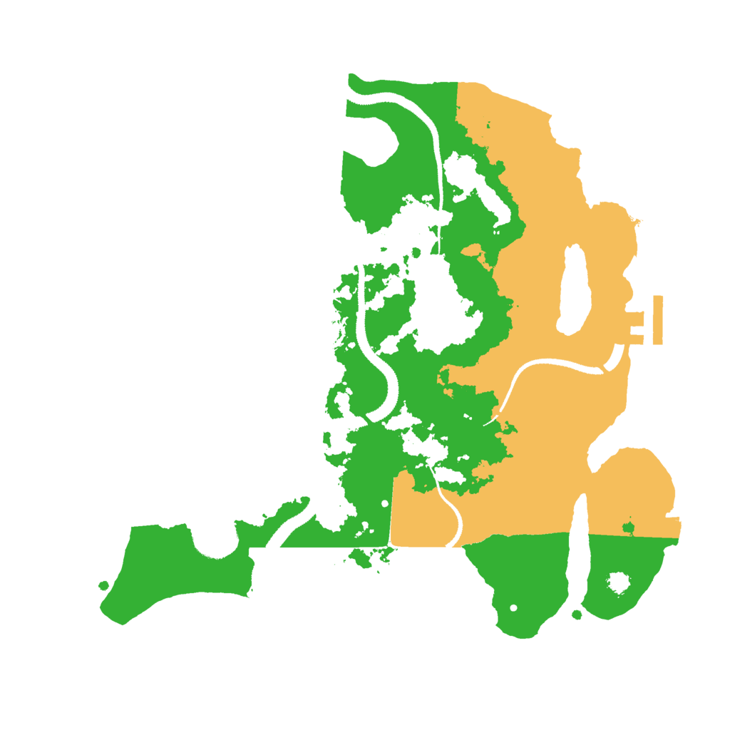 Biome Rust Map: Procedural Map, Size: 3000, Seed: 88947
