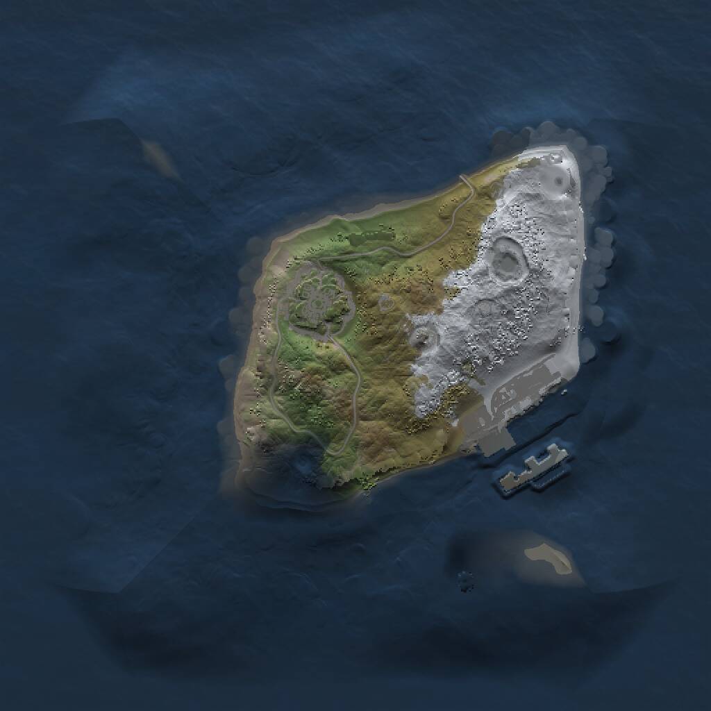 Rust Map: Procedural Map, Size: 1500, Seed: 679951913, 3 Monuments