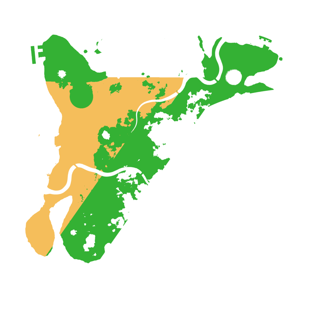 Biome Rust Map: Procedural Map, Size: 3500, Seed: 746277
