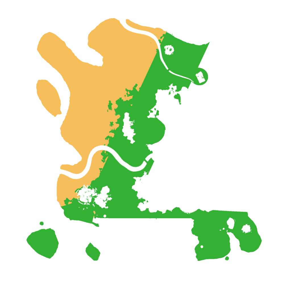 Biome Rust Map: Procedural Map, Size: 3000, Seed: 55522