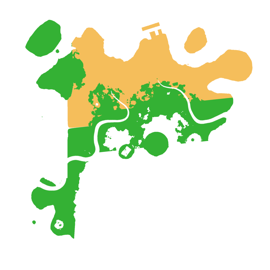 Biome Rust Map: Procedural Map, Size: 3000, Seed: 498334592