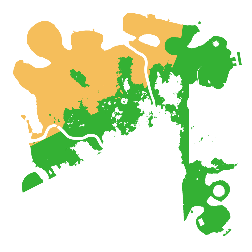 Biome Rust Map: Procedural Map, Size: 3800, Seed: 586686799