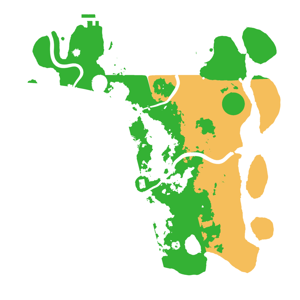 Biome Rust Map: Procedural Map, Size: 3500, Seed: 54720662