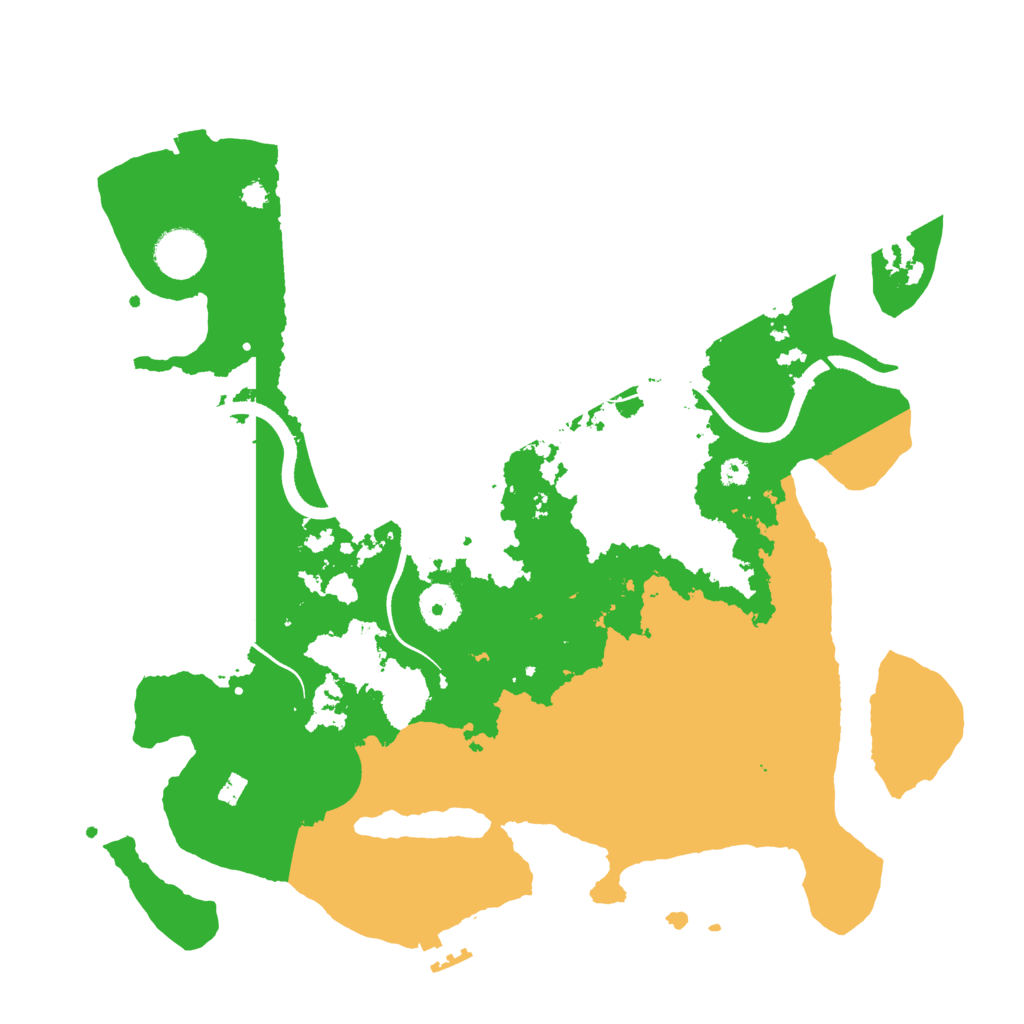 Biome Rust Map: Procedural Map, Size: 3600, Seed: 1280070305