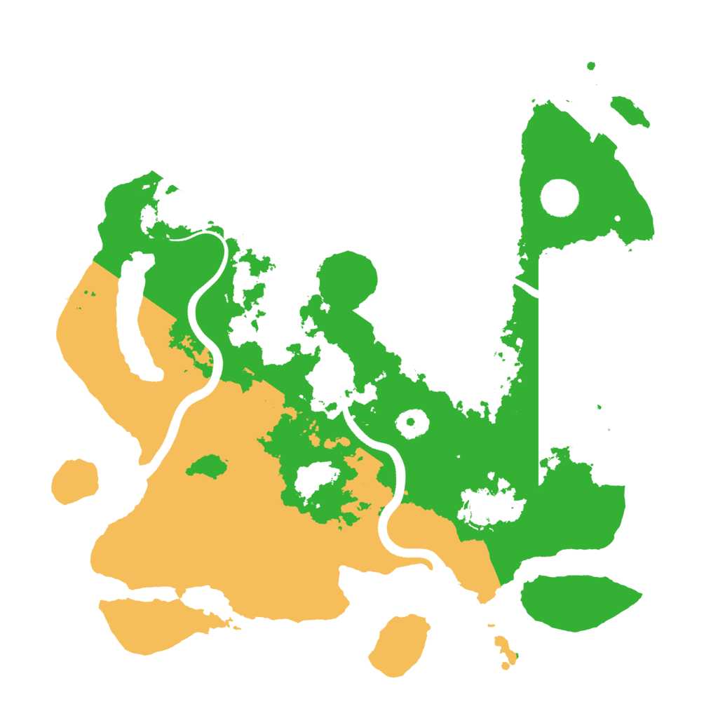 Biome Rust Map: Procedural Map, Size: 3500, Seed: 1464995061