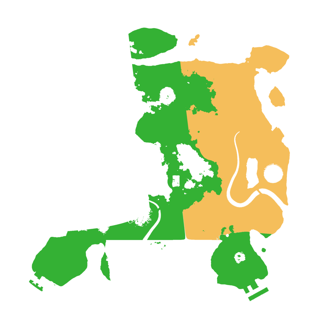 Biome Rust Map: Procedural Map, Size: 3000, Seed: 21738