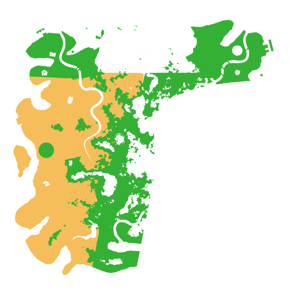 Biome Rust Map: Procedural Map, Size: 5000, Seed: 56249