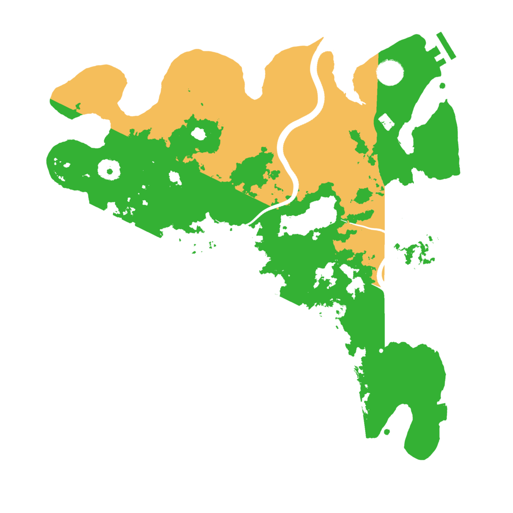 Biome Rust Map: Procedural Map, Size: 3500, Seed: 1564896200