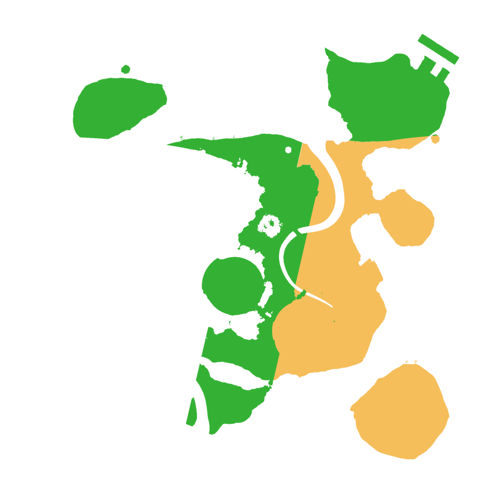 Biome Rust Map: Procedural Map, Size: 2300, Seed: 1597963589